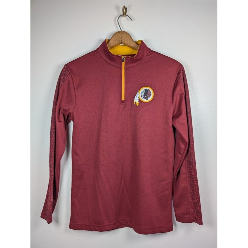 Washington Redskins Men 1/4 Zip Pullover Size Small Team TX3 Cool NFL Commanders